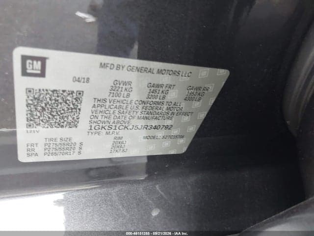2018 GMC YUKON DENALI 9