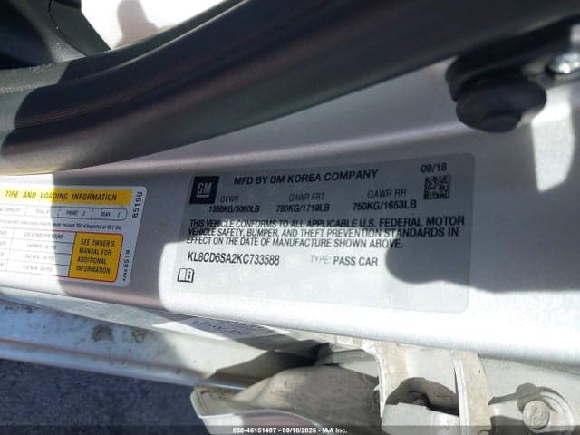 2019 CHEVROLET SPARK 1LT CVT 9
