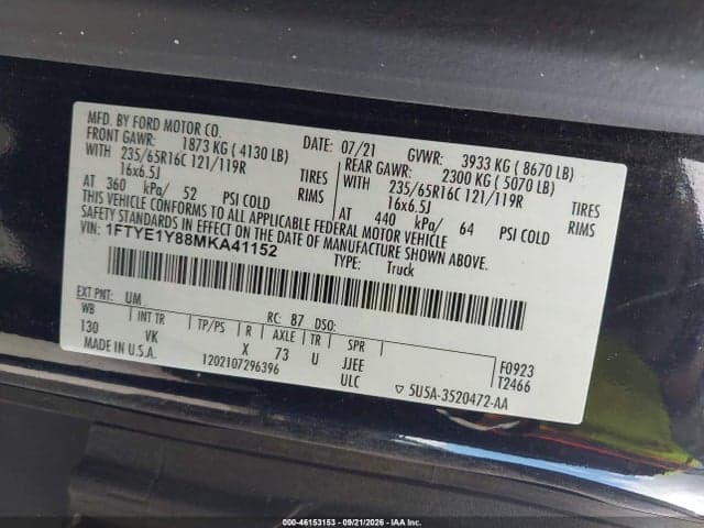 2021 FORD TRANSIT-150 9