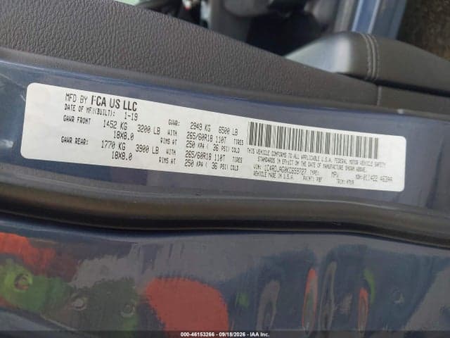 2019 DODGE DURANGO SXT AWD 9