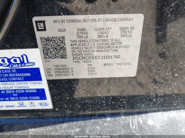 2018 CHEVROLET SILVERADO 1500 1LT 9