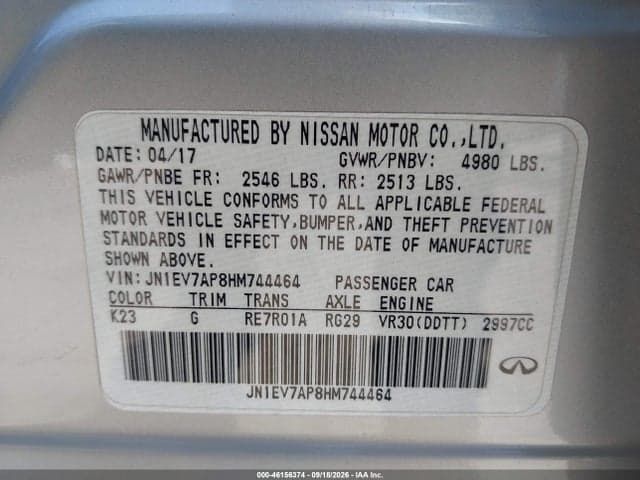 2017 INFINITI Q50 3.0T PREMIUM 9