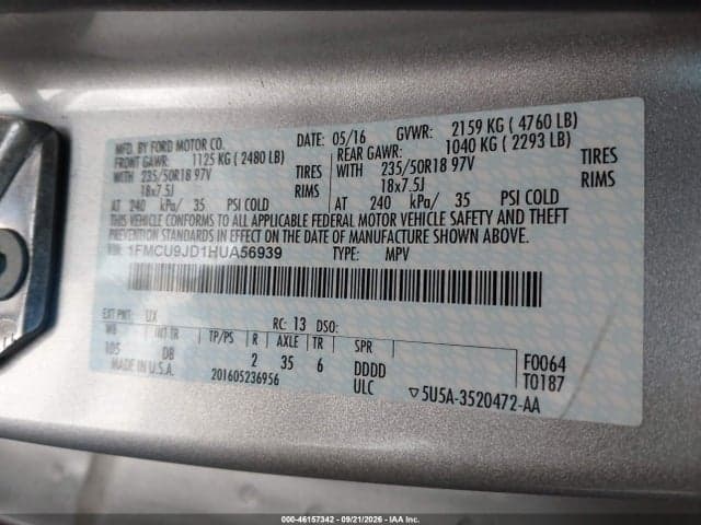 2017 FORD ESCAPE TITANIUM 9