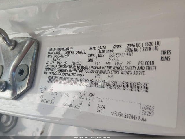 2017 FORD ESCAPE SE 9