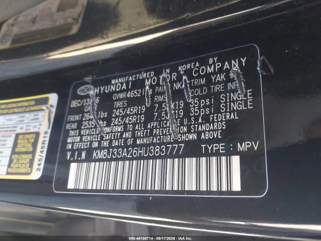 2017 HYUNDAI TUCSON LIMITED 5