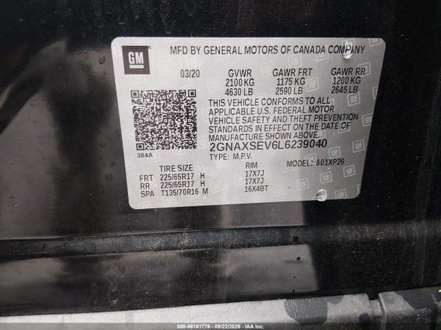 2020 CHEVROLET EQUINOX AWD LS 9