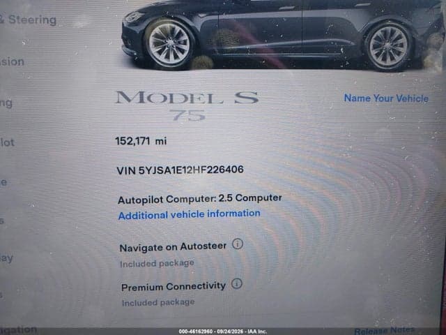 2017 TESLA MODEL S 60/75 14
