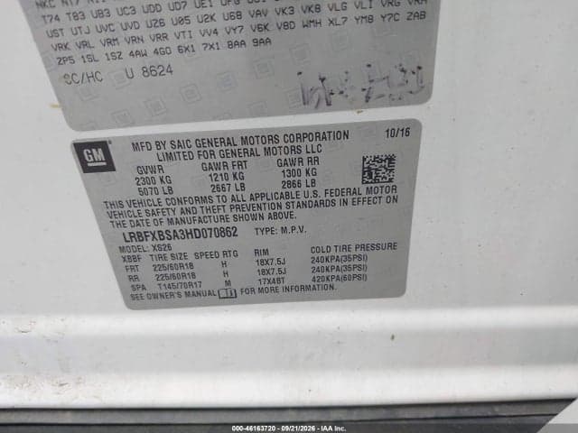 2017 BUICK ENVISION ESSENCE 9