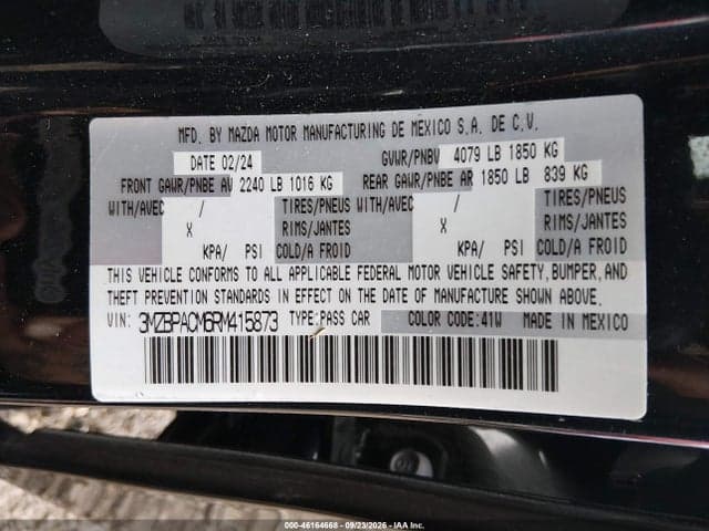 2024 MAZDA MAZDA3 2.5 S PREFERRED 9