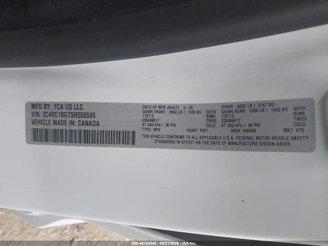 2025 CHRYSLER PACIFICA SELECT 9