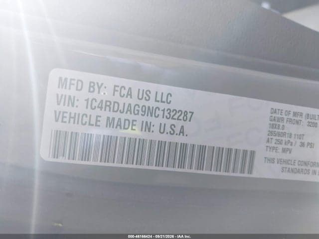 2022 DODGE DURANGO SXT AWD 9