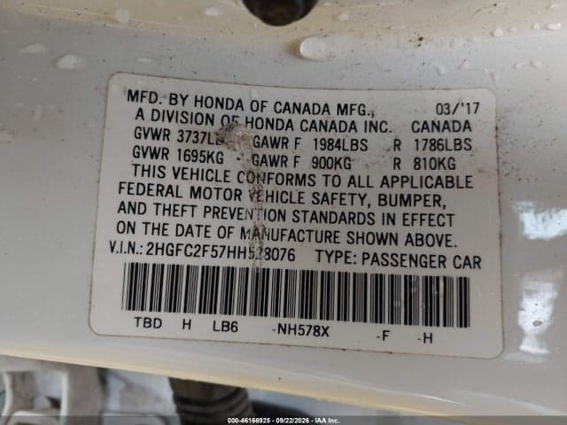 2017 HONDA CIVIC LX 9