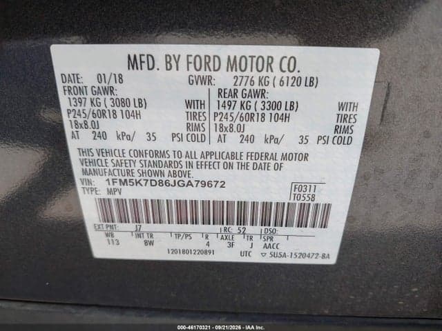 2018 FORD EXPLORER XLT 9