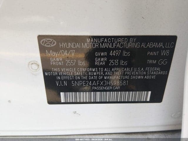 2018 HYUNDAI SONATA SE 9
