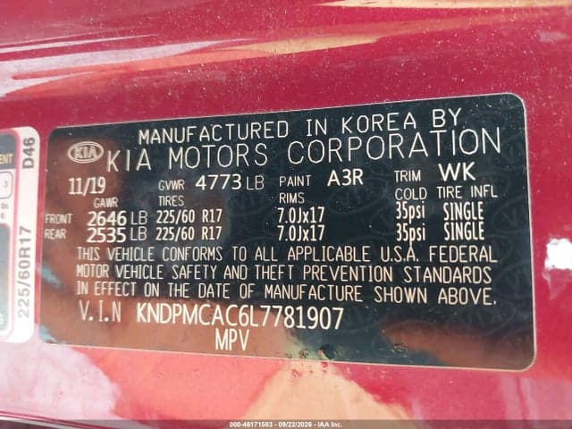 2020 KIA SPORTAGE LX 9