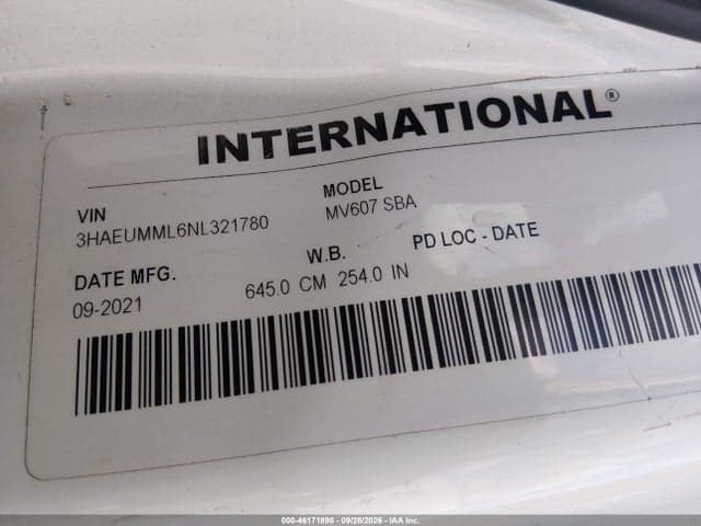 2022 INTERNATIONAL MV 8