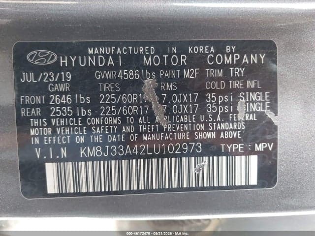 2020 HYUNDAI TUCSON VALUE 9