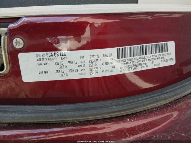 2017 CHRYSLER PACIFICA TOURING-L 9
