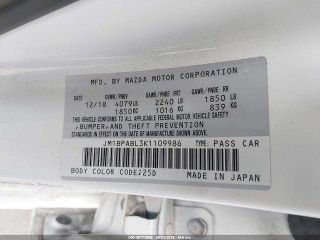 2019 MAZDA MAZDA3 6