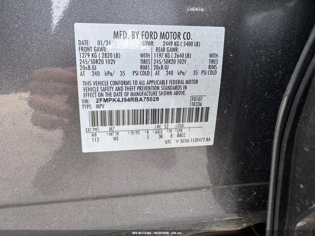 2024 FORD EDGE ST-LINE 9