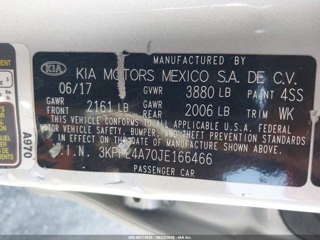 2018 KIA FORTE LX 9