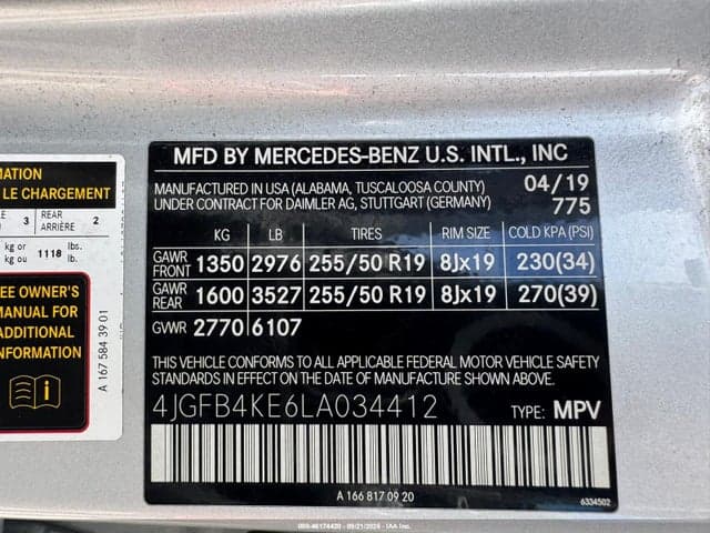 2020 MERCEDES-BENZ GLE 350 4MATIC 9