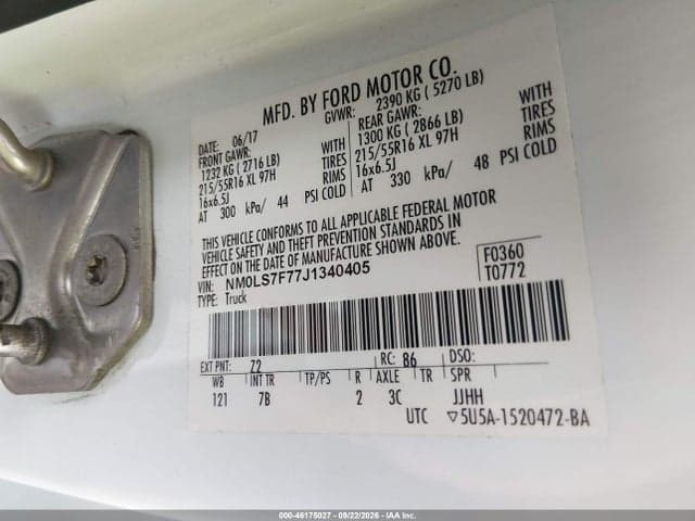 2018 FORD TRANSIT CONNECT XLT 9