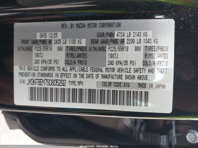 2025 MAZDA CX-5 2.5 S PREMIUM PLUS 9