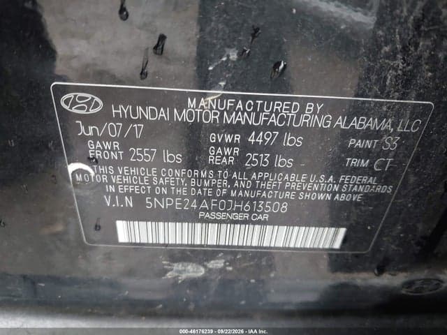 2018 HYUNDAI SONATA SE 9