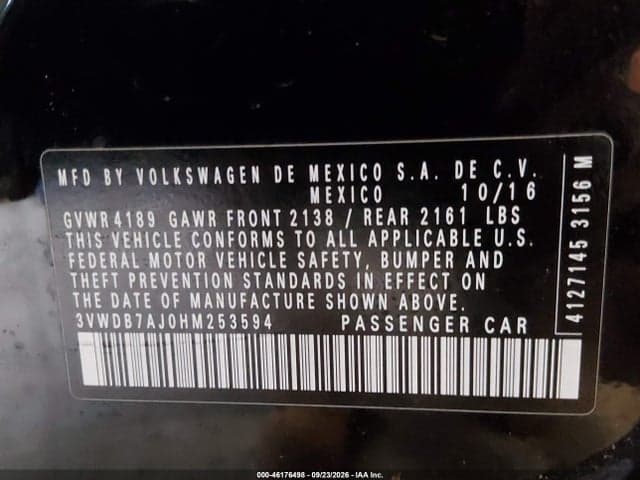 2017 VOLKSWAGEN JETTA 1.4T SE 9