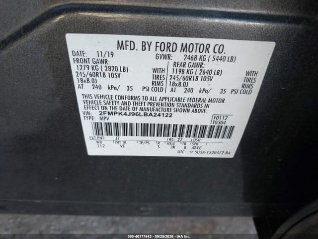 2020 FORD EDGE SEL 9
