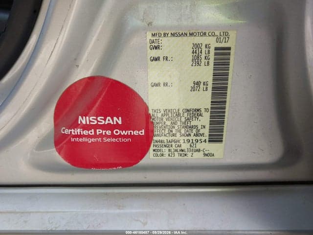 2017 NISSAN ALTIMA 3.5 SR 9