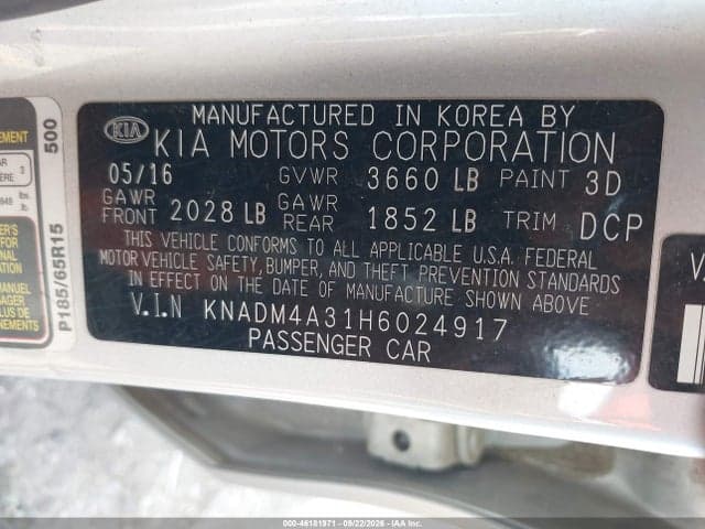 2017 KIA RIO LX 9