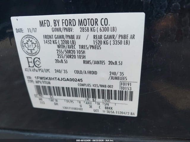 2018 FORD EXPLORER PLATINUM 9