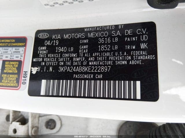 2019 KIA RIO LX 9