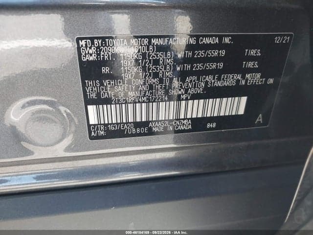 2021 TOYOTA RAV4 XLE PREMIUM 9