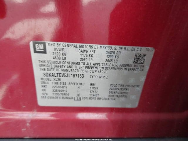 2018 GMC TERRAIN SLE 9