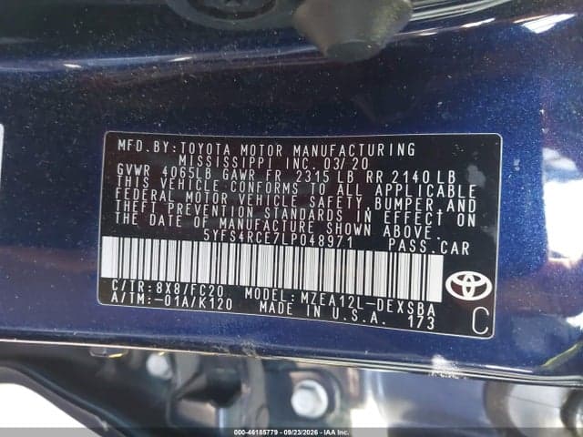 2020 TOYOTA COROLLA SE 9