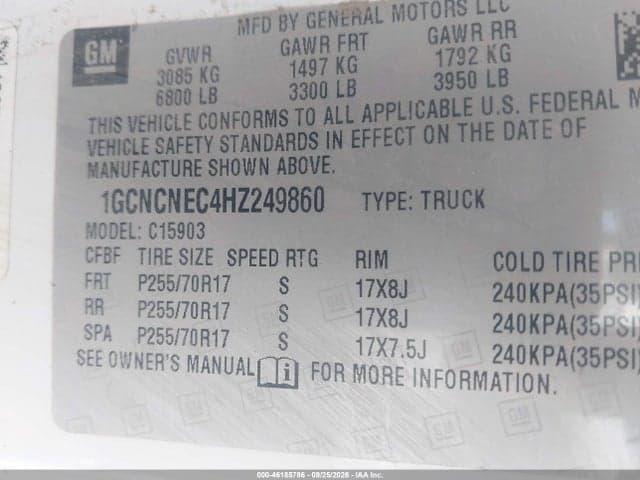 2017 CHEVROLET SILVERADO 1500 WT 9