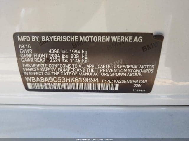 2017 BMW 320I 9