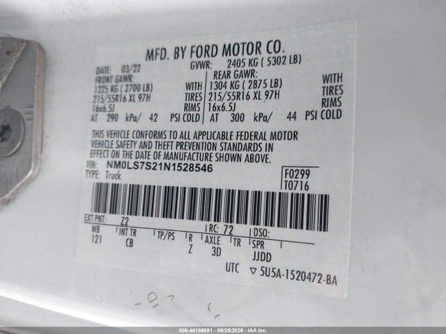 2022 FORD TRANSIT CONNECT XL 9