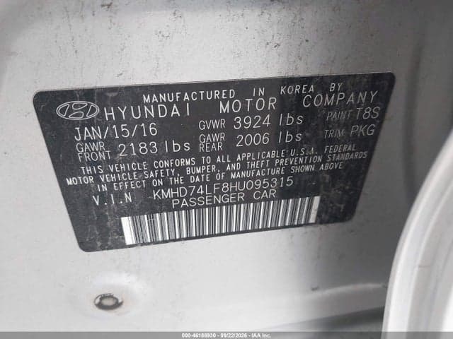 2017 HYUNDAI ELANTRA SE 9
