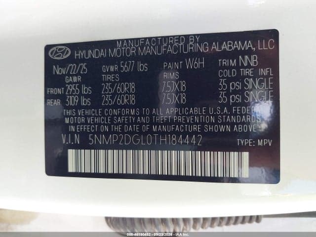 2026 HYUNDAI SANTA FE SEL 9