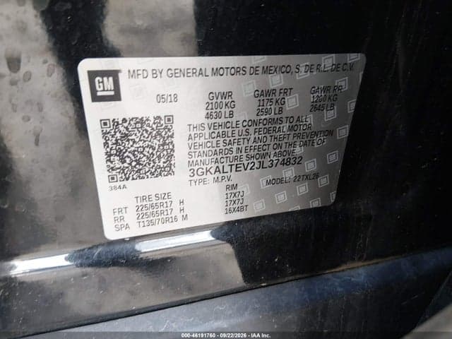 2018 GMC TERRENO SLE 9