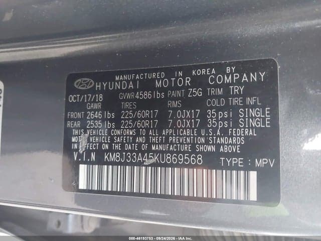 2019 HYUNDAI TUCSON VALUE 9