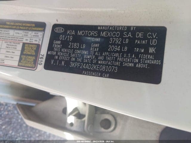 2019 KIA FORTE LXS 9