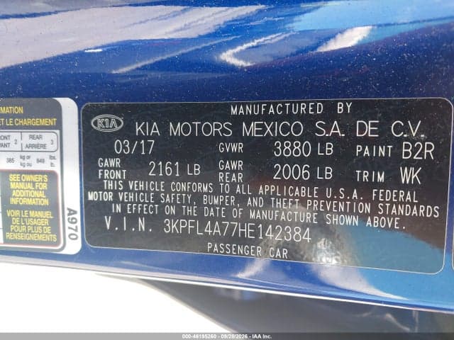 2017 KIA FORTE S 9