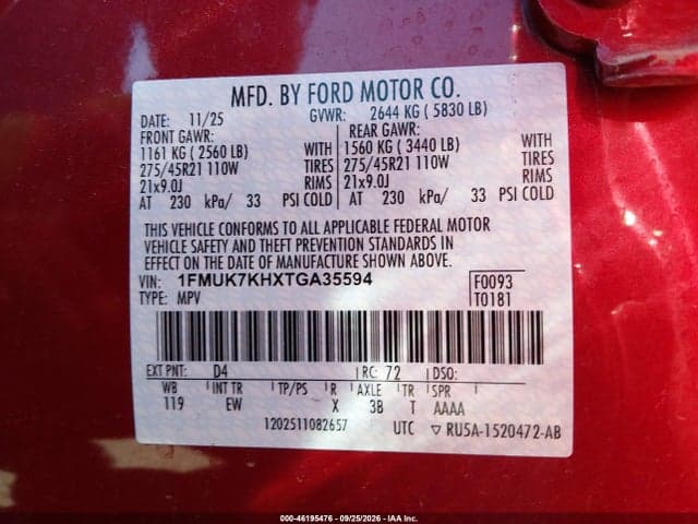 2026 FORD EXPLORER ST-LINE 9