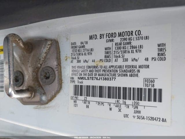 2018 FORD TRANSIT CONNECT XL 9