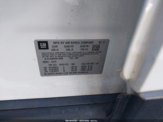 2017 BUICK ENCORE PREFERRED 9